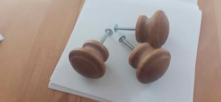 Photo of free Wooden drawer / cupboard knob handles, small (Holt NR25) #1