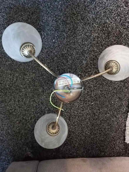Photo of free Brass ceiling light (Hugglescote LE67) #2
