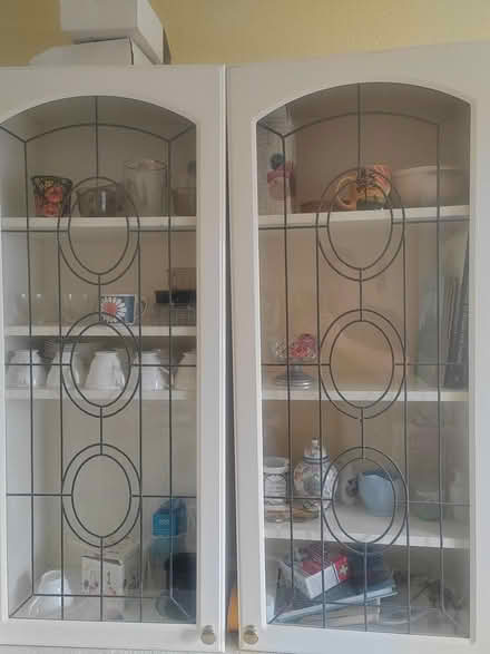 Photo of free 2 x white cupboards (Whittlesey) #1