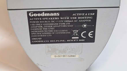 Photo of free Goodmans portable speaker (Portsea PO1) #2