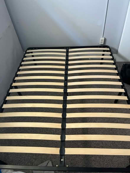 Photo of free Queen slat frame with bunkie board (Alameda) #1
