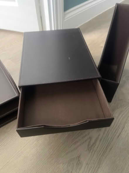 Photo of free Faux leather document holders (Melbourn) #2