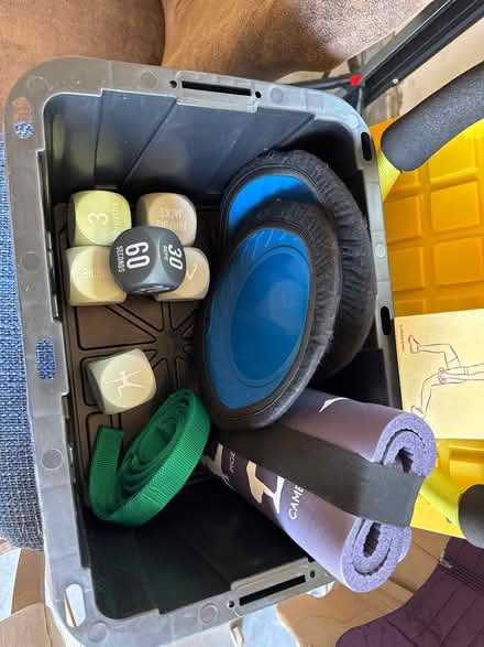 Photo of free Box of random exercise equipment (Monta Vista) #2