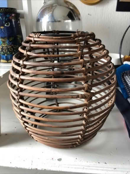 Photo of free Wicker ceiling/lamp shade (Cheshunt En8) #1