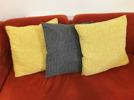 Photo of free 3 cushions with covers (Buxworth SK23) #1