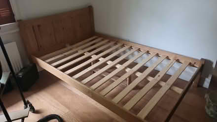 Photo of free Large single bed frame wood (Furzedown SW17) #1