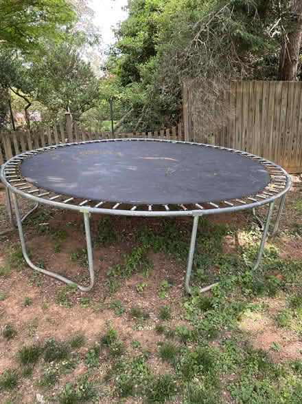 Photo of free Outdoor 12' Trampoline (Grady Ave & Rugby Rd) #1