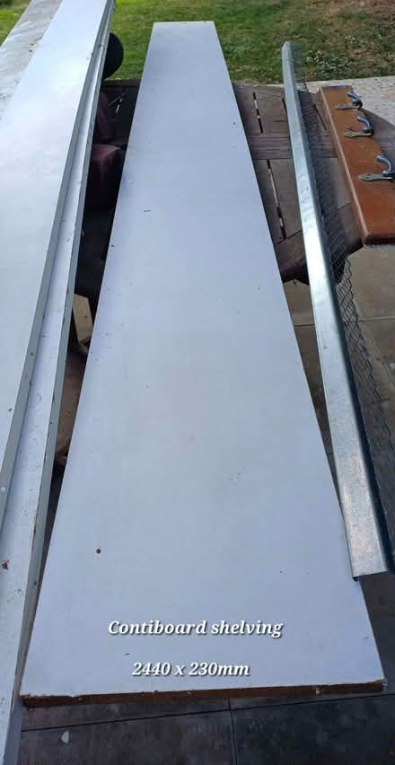 Photo of free Three various lengths and widths of used Contiboard shelving (Willaston CH64) #1