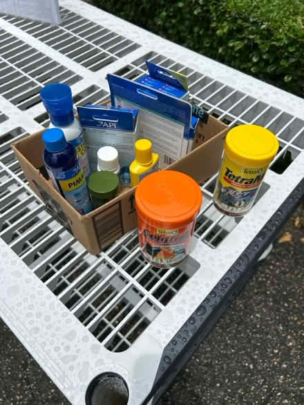 Photo of free Box of fish/aquarium supplies (Coral Gables) #1
