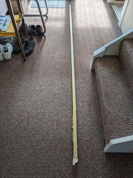 Photo of free Gilt coloured metal curtain rail (Emmer Green RG4) #1