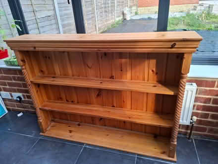 Photo of free Sturdy wooden bookcase (Aldershot, GU12) #1
