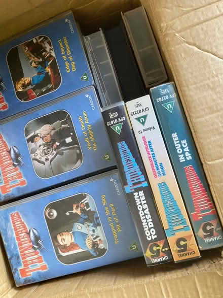 Photo of free Box full of thunderbirds vhs (Hampton TW12) #1