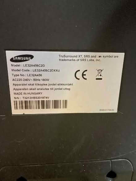 Photo of free Samsung TV - no image (Ringmer BN8) #1
