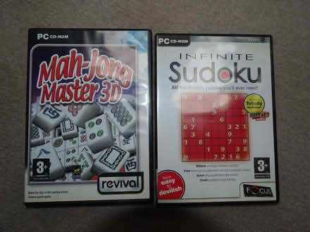 Photo of free Infinite Sudoku & Mah-John master 3D PC CD-ROMs (Tolworth KT5) #1