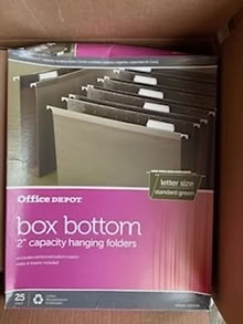 Photo of free 2' box bottom hanging folders (North Brunswick-off Rte 1) #1