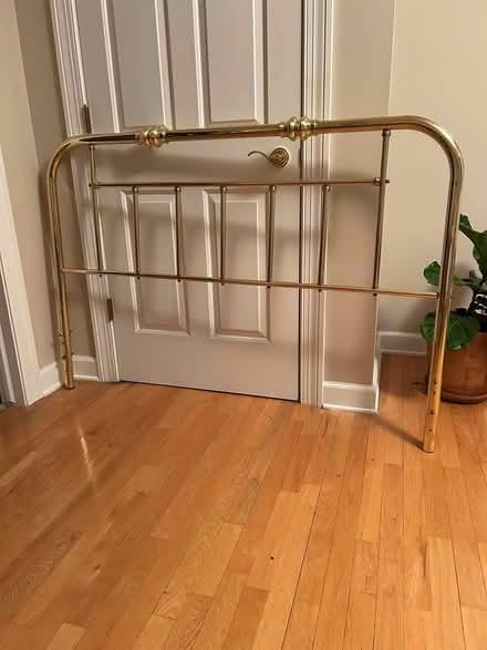Photo of free queen sized brass headboard (Waunona neighborhood Madison) #1