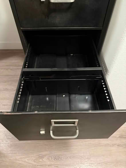 Photo of free Black File Cabinet (North Fontana) #2