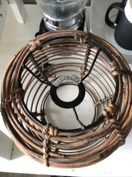 Photo of free Wicker ceiling/lamp shade (Cheshunt En8) #2