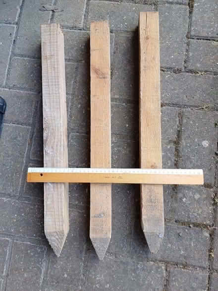 Photo of free Three wooden stakes (Charlton OX12) #1