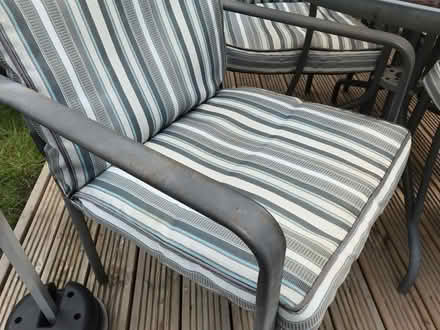 Photo of free Garden patio dining table with chairs (Church Honeybourne WR11) #1