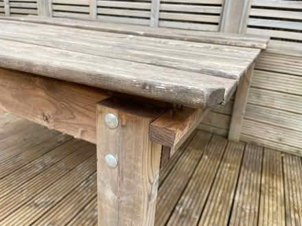Photo of free 8-seater wooden table and chairs (Empingham LE15) #4