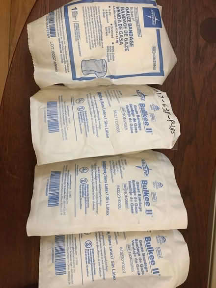 Photo of free 4 Rolls of 4.5" Gauze (Arlington off Mystic St Rte3N) #1