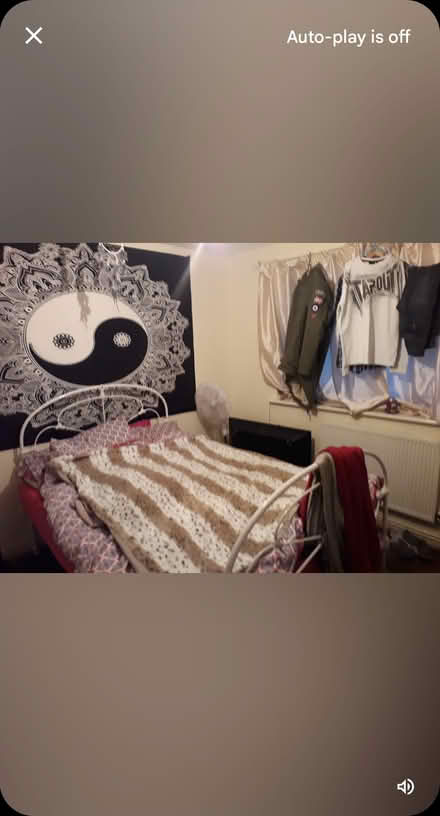 Photo of free wrought iron bed queen size 4ftwdth (rochford SS4) #1