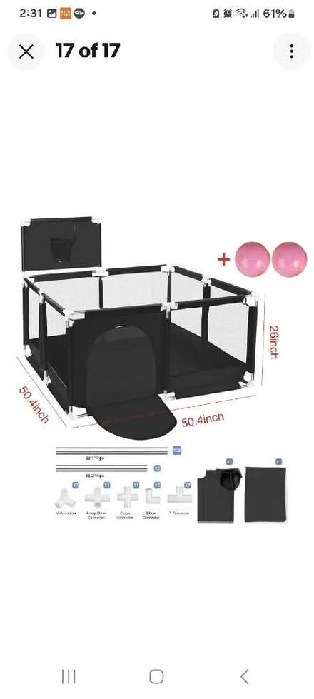 Photo of Dog cage or playpen (Stone Cross BN23) #1