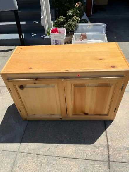 Photo of free Solid wood cabinet (maybe oak?) (Alameda) #1