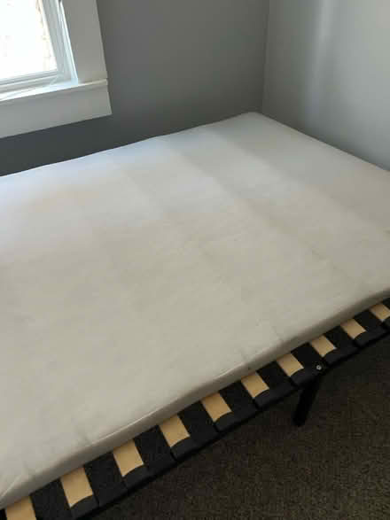 Photo of free Queen slat frame with bunkie board (Alameda) #2