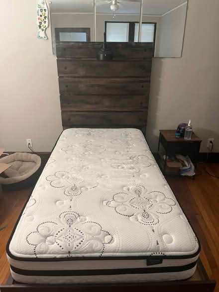 Photo of free Twin Bed Frame and Mattress (Somerville By Davis) #4