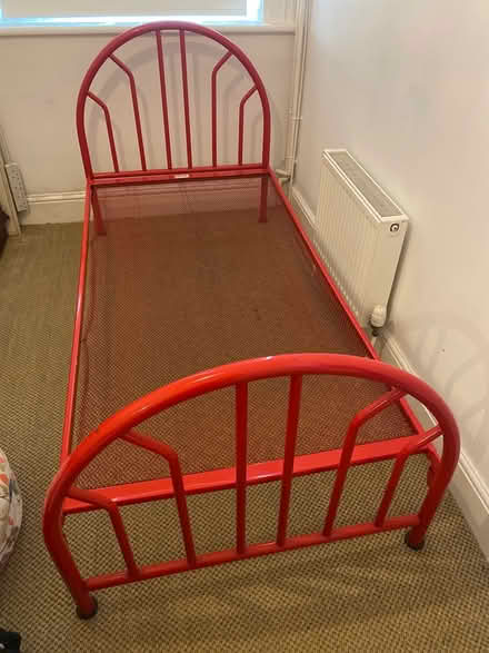 Photo of free Red Metal Single Bed (Howth) #1