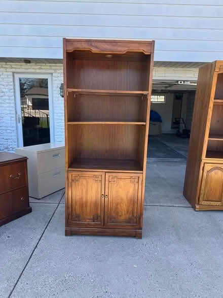 Photo of free Chairs, bookcases, storage unit (354 Edith Drive W. St. Paul) #2