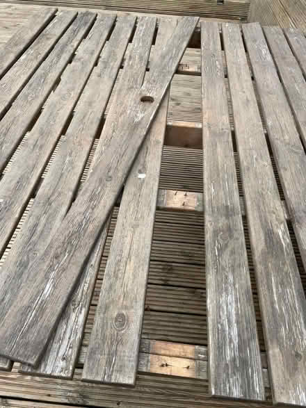 Photo of free 8-seater wooden table and chairs (Empingham LE15) #3