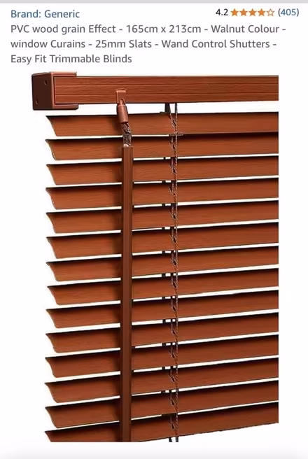 Photo of free Two as new slated blinds (Bromley BR2) #2