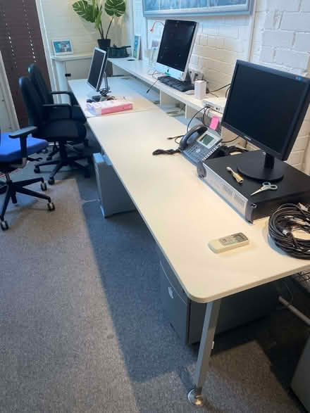 Photo of free White office tables (NW6) #2