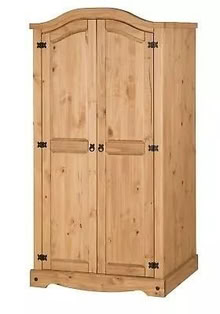 Photo of free 2 door pine wardrobe (Wood Lanes SK10) #2