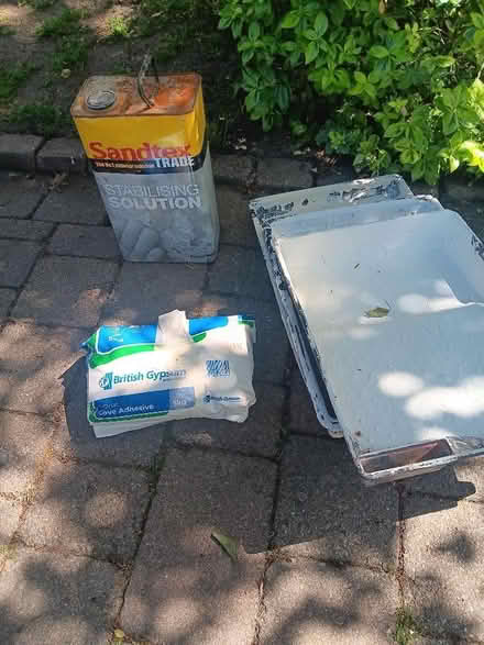 Photo of free Stabilising solution, paint trays and Gyproc cove adhesive (Fords Farm RG30) #1