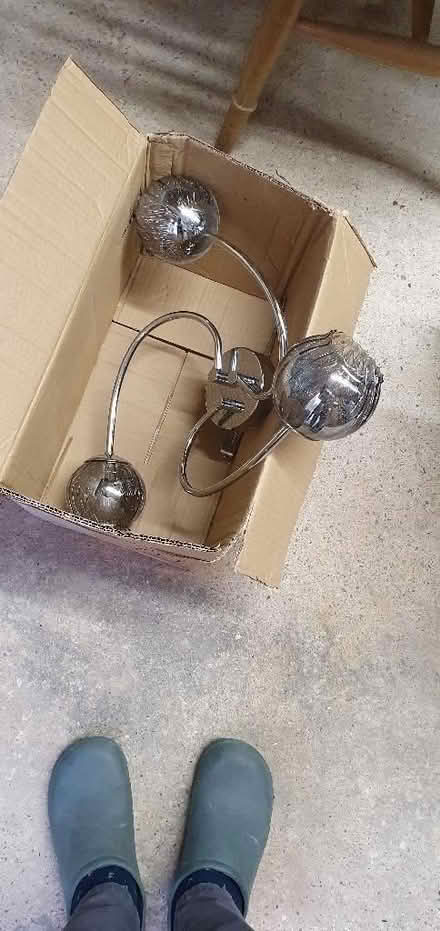 Photo of free Semi flush 3 arm ceiling fitting (Duffield DE56) #1