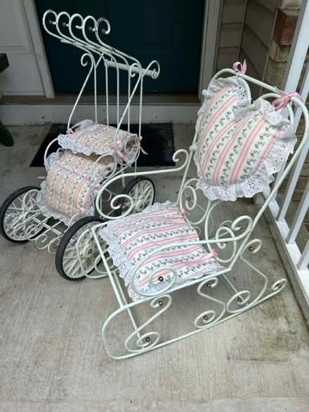 Photo of free Metal rocking chair & stroller (North Brunswick, NJ) #1