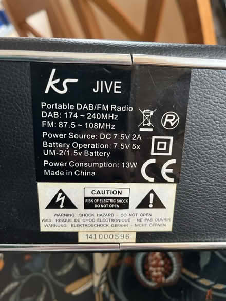 Photo of free KitSound DAB Radio (Stogursey) #2