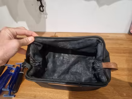 Photo of free Black leather wash bag (St John's TN13) #2