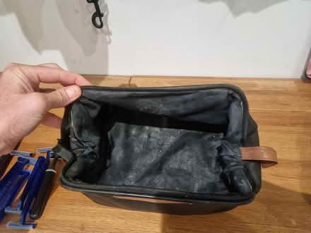 Photo of free Black leather wash bag (St John's TN13) #2