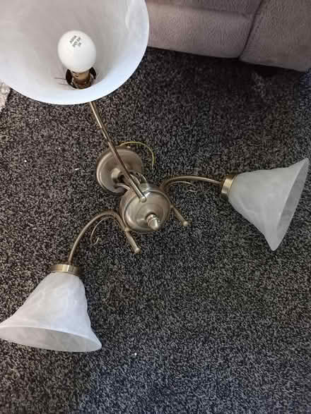 Photo of free Brass ceiling light (Hugglescote LE67) #3