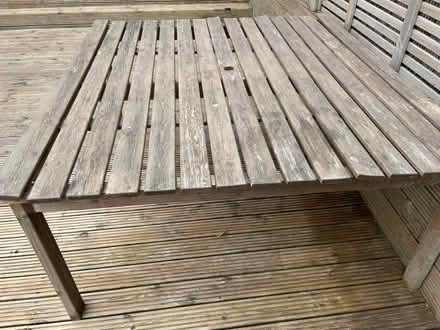Photo of free 8-seater wooden table and chairs (Empingham LE15) #2