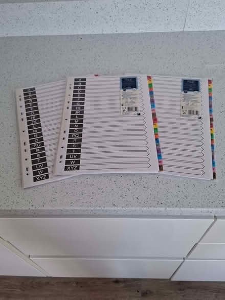 Photo of free A4 File Dividers A-Z 20-piece (Carnforth LA5) #2