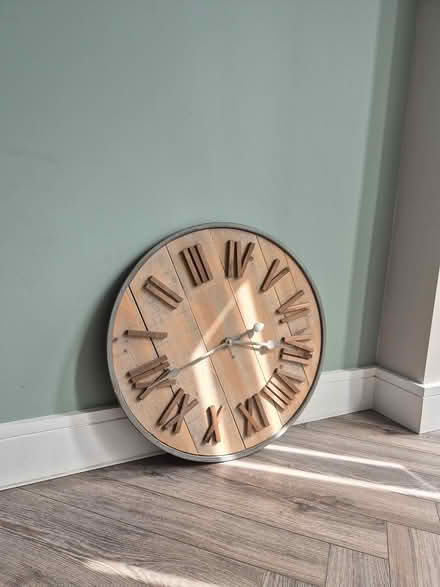 Photo of free Wooden wall clock (Kilcoole) #1
