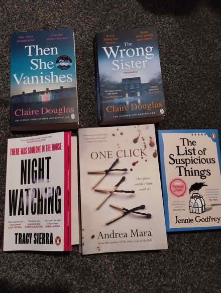 Photo of free Selection of recent psychological thriller paperbacks (Chelmer Village CM2) #1