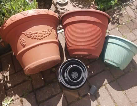 Photo of free Assorted plastic plant pots (Ellesmere Port CH65) #1