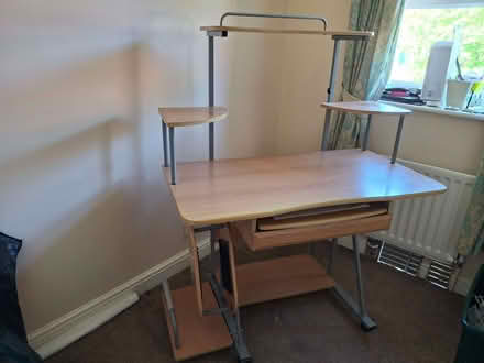 Photo of free Home office desk with printer shelf and drawers (Highfield BL4) #1